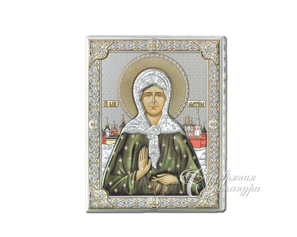 Серебряная Икона Валенти Valenti Широкий оклад