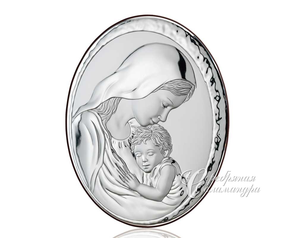 Серебряная Миниатюра Мадонна с младенцем 82000
