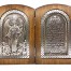 Серебряная икона Российская серебро Складень Ангел Хранитель