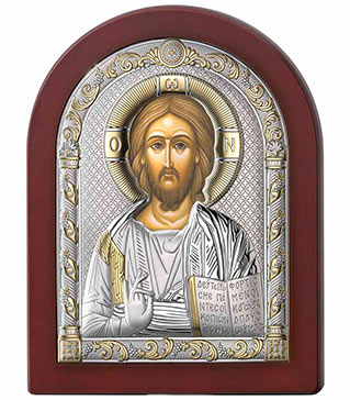 Серебряная Икона Иисус