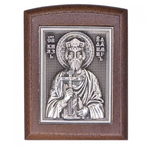 Серебряная икона Российская серебро Владимир